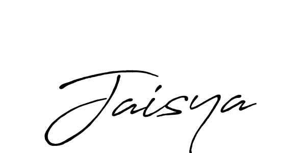 Use a signature maker to create a handwritten signature online. With this signature software, you can design (Antro_Vectra_Bolder) your own signature for name Jaisya. Jaisya signature style 7 images and pictures png