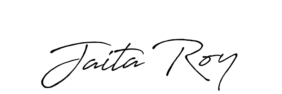 Make a beautiful signature design for name Jaita Roy. With this signature (Antro_Vectra_Bolder) style, you can create a handwritten signature for free. Jaita Roy signature style 7 images and pictures png