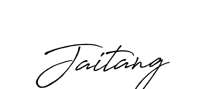 Jaitang stylish signature style. Best Handwritten Sign (Antro_Vectra_Bolder) for my name. Handwritten Signature Collection Ideas for my name Jaitang. Jaitang signature style 7 images and pictures png
