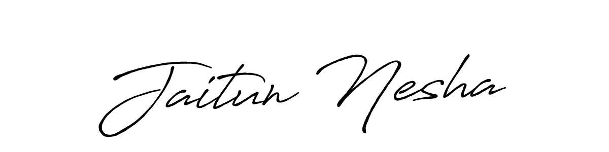 Make a short Jaitun Nesha signature style. Manage your documents anywhere anytime using Antro_Vectra_Bolder. Create and add eSignatures, submit forms, share and send files easily. Jaitun Nesha signature style 7 images and pictures png