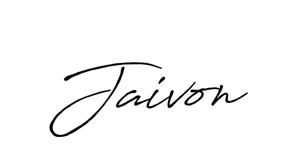 Make a beautiful signature design for name Jaivon. With this signature (Antro_Vectra_Bolder) style, you can create a handwritten signature for free. Jaivon signature style 7 images and pictures png