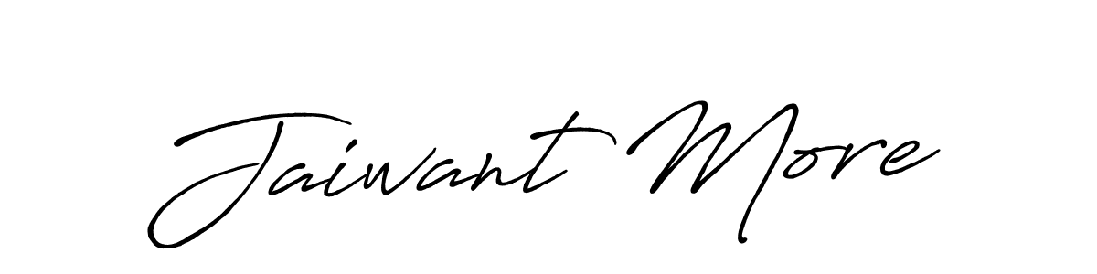 Use a signature maker to create a handwritten signature online. With this signature software, you can design (Antro_Vectra_Bolder) your own signature for name Jaiwant More. Jaiwant More signature style 7 images and pictures png