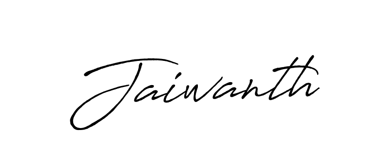 Jaiwanth stylish signature style. Best Handwritten Sign (Antro_Vectra_Bolder) for my name. Handwritten Signature Collection Ideas for my name Jaiwanth. Jaiwanth signature style 7 images and pictures png