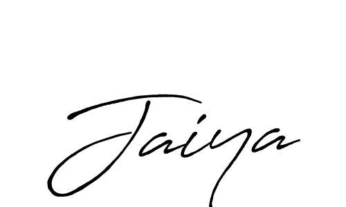 Jaiya stylish signature style. Best Handwritten Sign (Antro_Vectra_Bolder) for my name. Handwritten Signature Collection Ideas for my name Jaiya. Jaiya signature style 7 images and pictures png