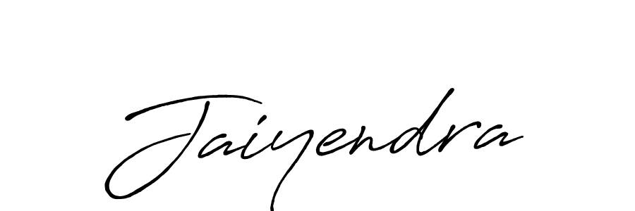 Make a beautiful signature design for name Jaiyendra. With this signature (Antro_Vectra_Bolder) style, you can create a handwritten signature for free. Jaiyendra signature style 7 images and pictures png