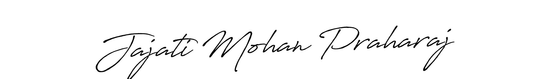 Make a beautiful signature design for name Jajati Mohan Praharaj. With this signature (Antro_Vectra_Bolder) style, you can create a handwritten signature for free. Jajati Mohan Praharaj signature style 7 images and pictures png