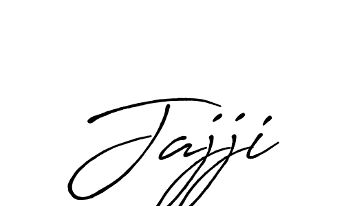 Use a signature maker to create a handwritten signature online. With this signature software, you can design (Antro_Vectra_Bolder) your own signature for name Jajji. Jajji signature style 7 images and pictures png
