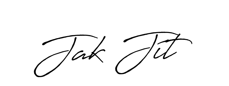 Create a beautiful signature design for name Jak Jít. With this signature (Antro_Vectra_Bolder) fonts, you can make a handwritten signature for free. Jak Jít signature style 7 images and pictures png