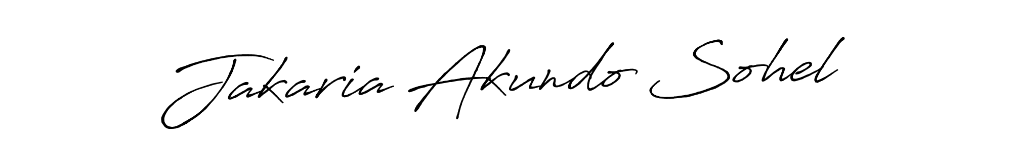 How to make Jakaria Akundo Sohel signature? Antro_Vectra_Bolder is a professional autograph style. Create handwritten signature for Jakaria Akundo Sohel name. Jakaria Akundo Sohel signature style 7 images and pictures png