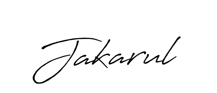 Create a beautiful signature design for name Jakarul. With this signature (Antro_Vectra_Bolder) fonts, you can make a handwritten signature for free. Jakarul signature style 7 images and pictures png