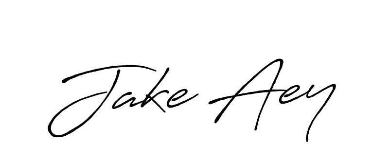 Design your own signature with our free online signature maker. With this signature software, you can create a handwritten (Antro_Vectra_Bolder) signature for name Jake Aey. Jake Aey signature style 7 images and pictures png