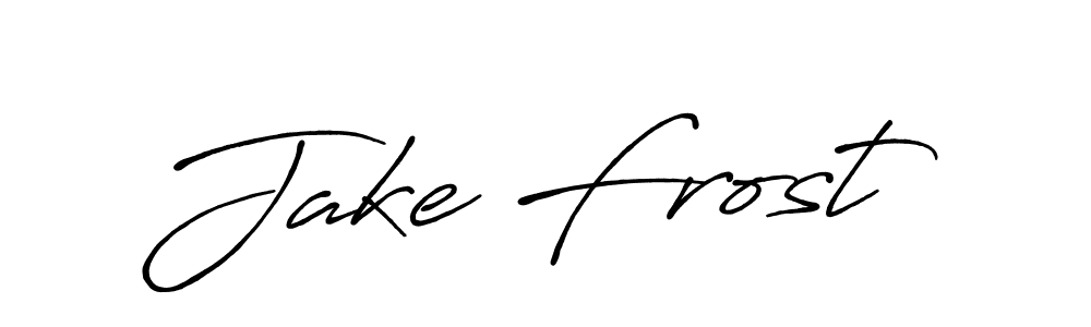 You should practise on your own different ways (Antro_Vectra_Bolder) to write your name (Jake Frost) in signature. don't let someone else do it for you. Jake Frost signature style 7 images and pictures png