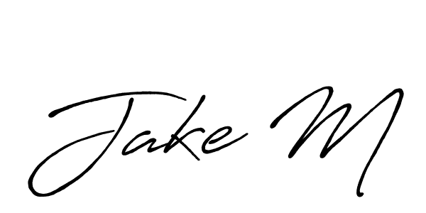 Best and Professional Signature Style for Jake M. Antro_Vectra_Bolder Best Signature Style Collection. Jake M signature style 7 images and pictures png