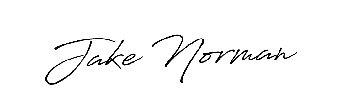 Jake Norman stylish signature style. Best Handwritten Sign (Antro_Vectra_Bolder) for my name. Handwritten Signature Collection Ideas for my name Jake Norman. Jake Norman signature style 7 images and pictures png