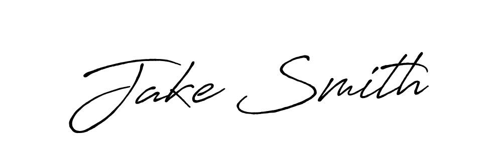 Jake Smith stylish signature style. Best Handwritten Sign (Antro_Vectra_Bolder) for my name. Handwritten Signature Collection Ideas for my name Jake Smith. Jake Smith signature style 7 images and pictures png