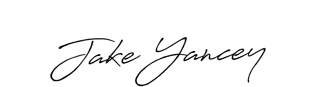 Create a beautiful signature design for name Jake Yancey. With this signature (Antro_Vectra_Bolder) fonts, you can make a handwritten signature for free. Jake Yancey signature style 7 images and pictures png