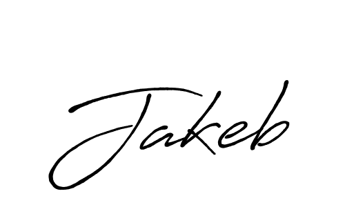 Design your own signature with our free online signature maker. With this signature software, you can create a handwritten (Antro_Vectra_Bolder) signature for name Jakeb. Jakeb signature style 7 images and pictures png