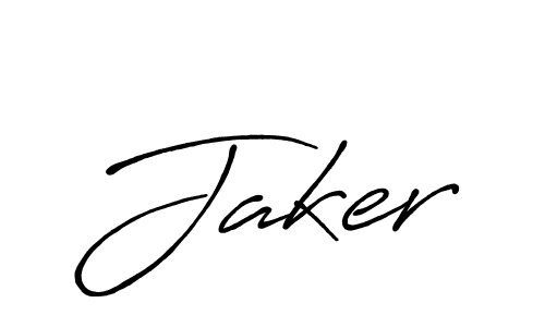 It looks lik you need a new signature style for name Jaker. Design unique handwritten (Antro_Vectra_Bolder) signature with our free signature maker in just a few clicks. Jaker signature style 7 images and pictures png