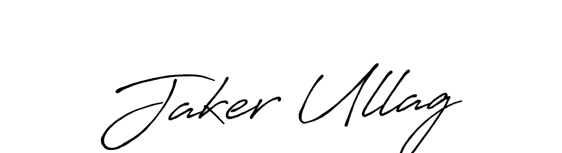 if you are searching for the best signature style for your name Jaker Ullag. so please give up your signature search. here we have designed multiple signature styles  using Antro_Vectra_Bolder. Jaker Ullag signature style 7 images and pictures png
