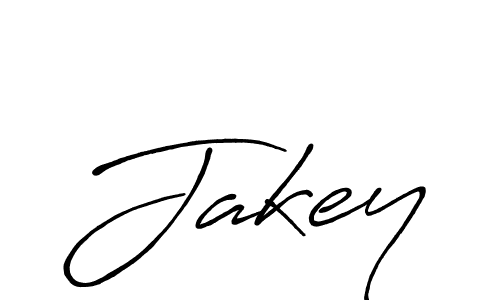Make a beautiful signature design for name Jakey. With this signature (Antro_Vectra_Bolder) style, you can create a handwritten signature for free. Jakey signature style 7 images and pictures png