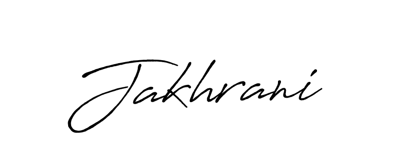 Jakhrani stylish signature style. Best Handwritten Sign (Antro_Vectra_Bolder) for my name. Handwritten Signature Collection Ideas for my name Jakhrani. Jakhrani signature style 7 images and pictures png