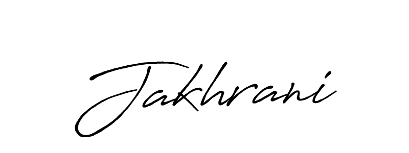 Jakhrani stylish signature style. Best Handwritten Sign (Antro_Vectra_Bolder) for my name. Handwritten Signature Collection Ideas for my name Jakhrani. Jakhrani signature style 7 images and pictures png