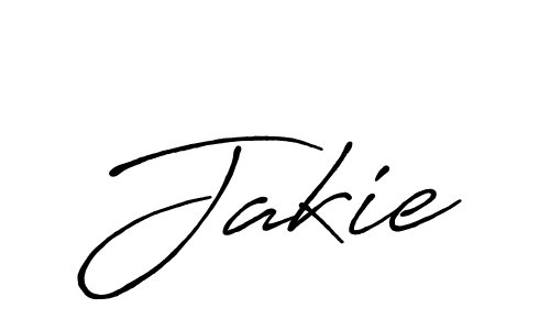 Design your own signature with our free online signature maker. With this signature software, you can create a handwritten (Antro_Vectra_Bolder) signature for name Jakie. Jakie signature style 7 images and pictures png