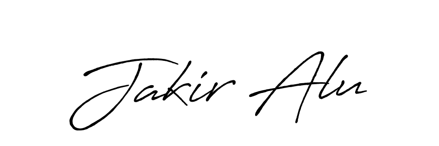 Also You can easily find your signature by using the search form. We will create Jakir Alu name handwritten signature images for you free of cost using Antro_Vectra_Bolder sign style. Jakir Alu signature style 7 images and pictures png