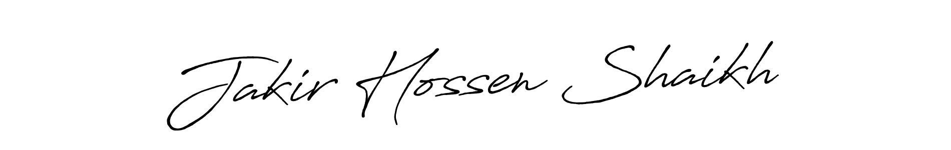 How to make Jakir Hossen Shaikh name signature. Use Antro_Vectra_Bolder style for creating short signs online. This is the latest handwritten sign. Jakir Hossen Shaikh signature style 7 images and pictures png