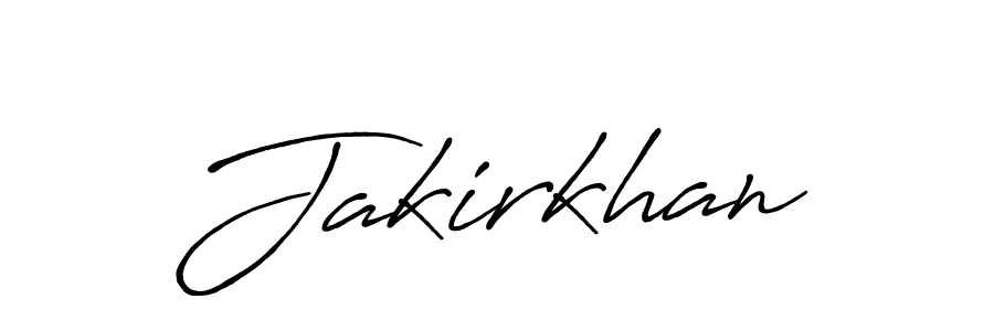 Create a beautiful signature design for name Jakirkhan. With this signature (Antro_Vectra_Bolder) fonts, you can make a handwritten signature for free. Jakirkhan signature style 7 images and pictures png