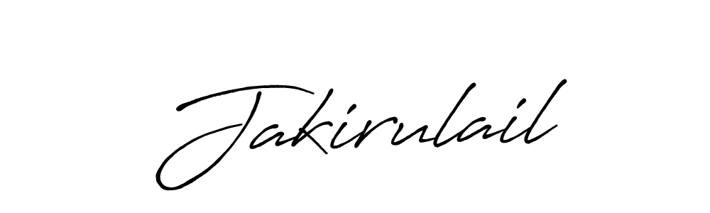 Create a beautiful signature design for name Jakirulail. With this signature (Antro_Vectra_Bolder) fonts, you can make a handwritten signature for free. Jakirulail signature style 7 images and pictures png
