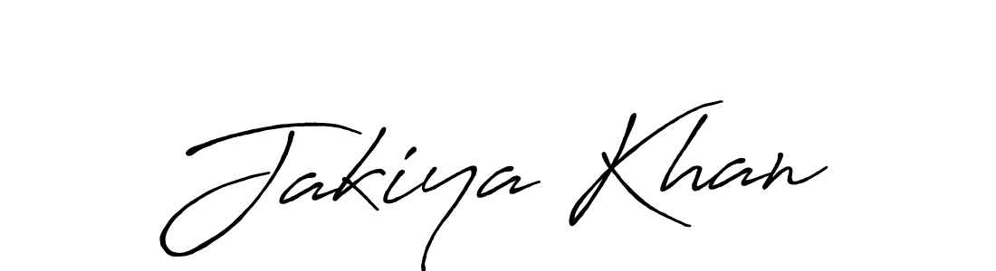 Use a signature maker to create a handwritten signature online. With this signature software, you can design (Antro_Vectra_Bolder) your own signature for name Jakiya Khan. Jakiya Khan signature style 7 images and pictures png