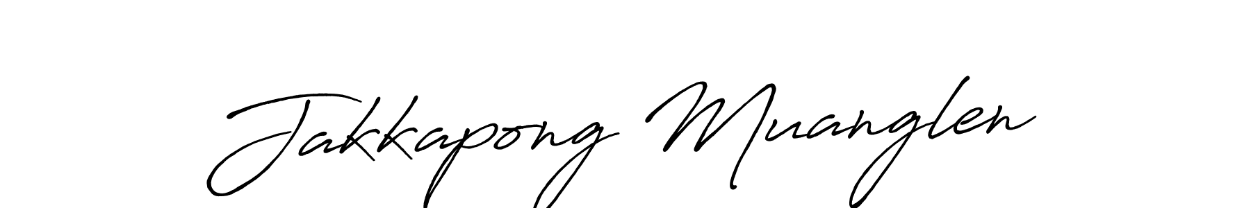 It looks lik you need a new signature style for name Jakkapong Muanglen. Design unique handwritten (Antro_Vectra_Bolder) signature with our free signature maker in just a few clicks. Jakkapong Muanglen signature style 7 images and pictures png