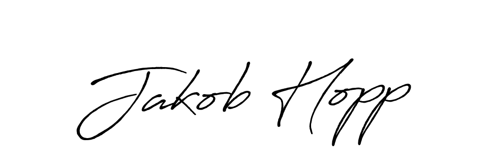 Make a beautiful signature design for name Jakob Hopp. With this signature (Antro_Vectra_Bolder) style, you can create a handwritten signature for free. Jakob Hopp signature style 7 images and pictures png