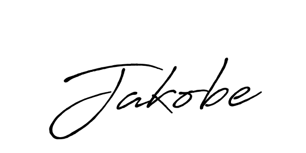 Design your own signature with our free online signature maker. With this signature software, you can create a handwritten (Antro_Vectra_Bolder) signature for name Jakobe. Jakobe signature style 7 images and pictures png