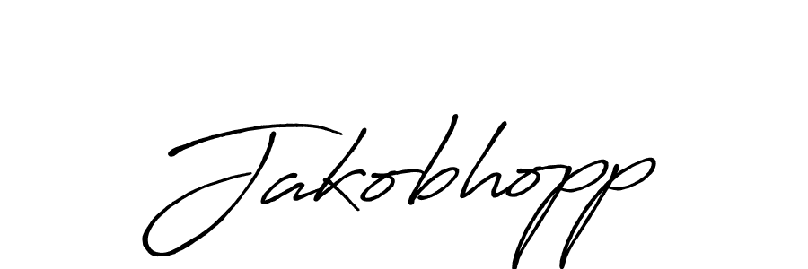 Create a beautiful signature design for name Jakobhopp. With this signature (Antro_Vectra_Bolder) fonts, you can make a handwritten signature for free. Jakobhopp signature style 7 images and pictures png
