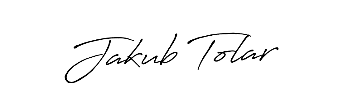 Antro_Vectra_Bolder is a professional signature style that is perfect for those who want to add a touch of class to their signature. It is also a great choice for those who want to make their signature more unique. Get Jakub Tolar name to fancy signature for free. Jakub Tolar signature style 7 images and pictures png