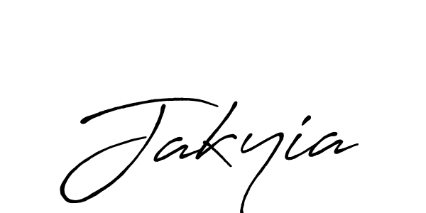 Design your own signature with our free online signature maker. With this signature software, you can create a handwritten (Antro_Vectra_Bolder) signature for name Jakyia. Jakyia signature style 7 images and pictures png