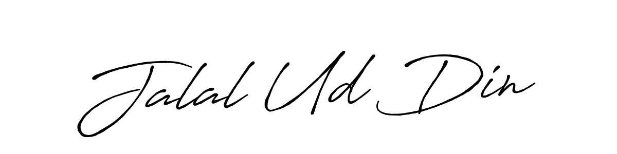 How to make Jalal Ud Din name signature. Use Antro_Vectra_Bolder style for creating short signs online. This is the latest handwritten sign. Jalal Ud Din signature style 7 images and pictures png