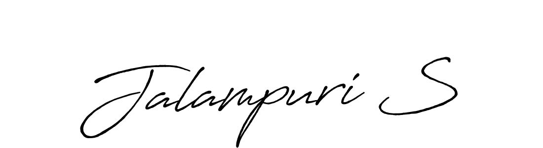 Make a beautiful signature design for name Jalampuri S. Use this online signature maker to create a handwritten signature for free. Jalampuri S signature style 7 images and pictures png