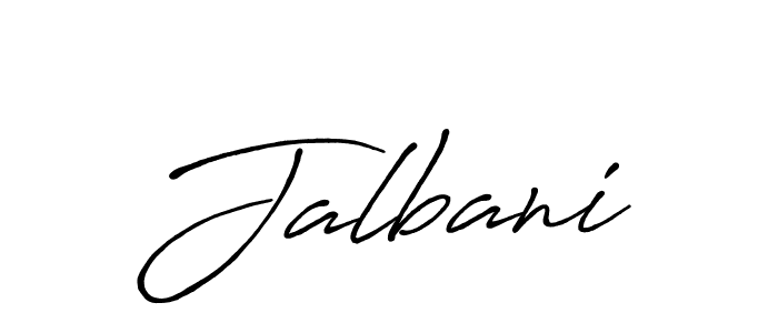 Design your own signature with our free online signature maker. With this signature software, you can create a handwritten (Antro_Vectra_Bolder) signature for name Jalbani. Jalbani signature style 7 images and pictures png
