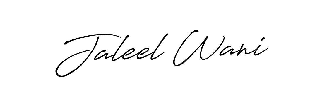 Make a beautiful signature design for name Jaleel Wani. Use this online signature maker to create a handwritten signature for free. Jaleel Wani signature style 7 images and pictures png