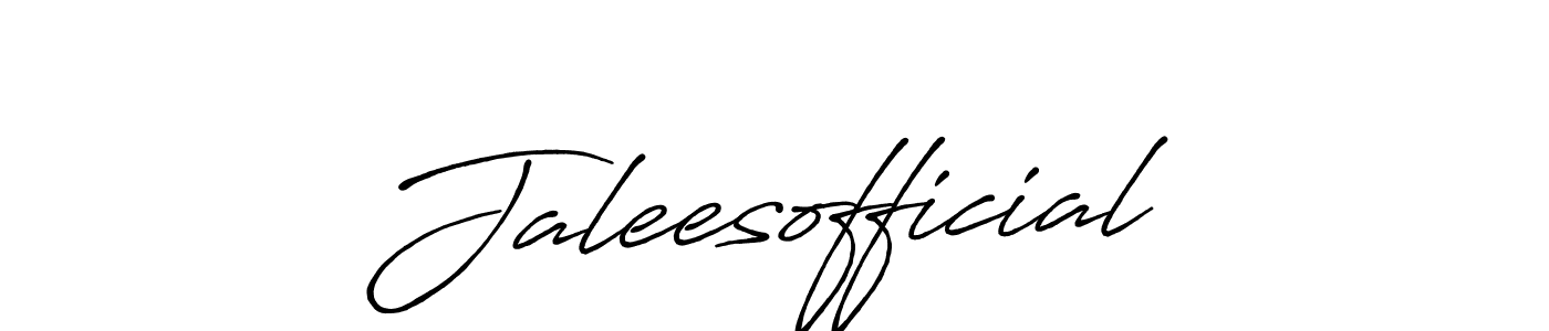 Use a signature maker to create a handwritten signature online. With this signature software, you can design (Antro_Vectra_Bolder) your own signature for name Jaleesofficial. Jaleesofficial signature style 7 images and pictures png