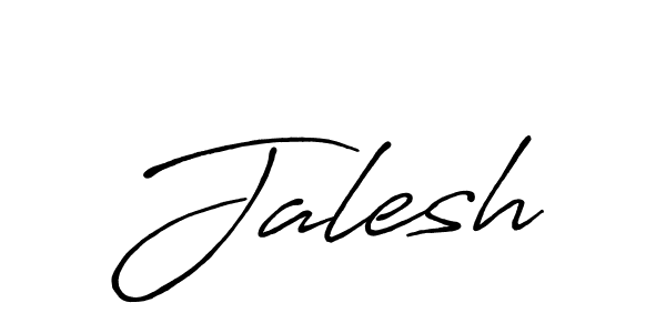 Make a beautiful signature design for name Jalesh. With this signature (Antro_Vectra_Bolder) style, you can create a handwritten signature for free. Jalesh signature style 7 images and pictures png