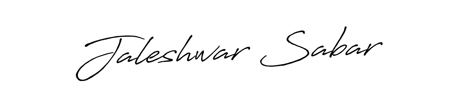 Design your own signature with our free online signature maker. With this signature software, you can create a handwritten (Antro_Vectra_Bolder) signature for name Jaleshwar Sabar. Jaleshwar Sabar signature style 7 images and pictures png