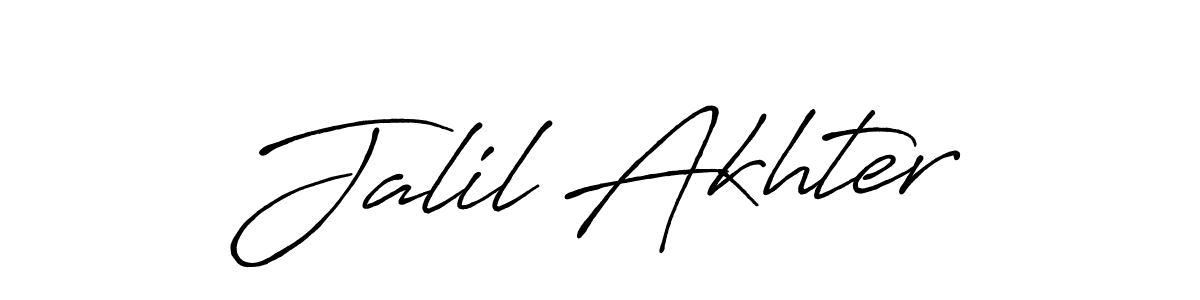 This is the best signature style for the Jalil Akhter name. Also you like these signature font (Antro_Vectra_Bolder). Mix name signature. Jalil Akhter signature style 7 images and pictures png