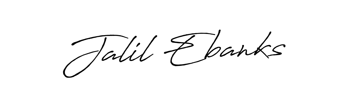 You should practise on your own different ways (Antro_Vectra_Bolder) to write your name (Jalil Ebanks) in signature. don't let someone else do it for you. Jalil Ebanks signature style 7 images and pictures png