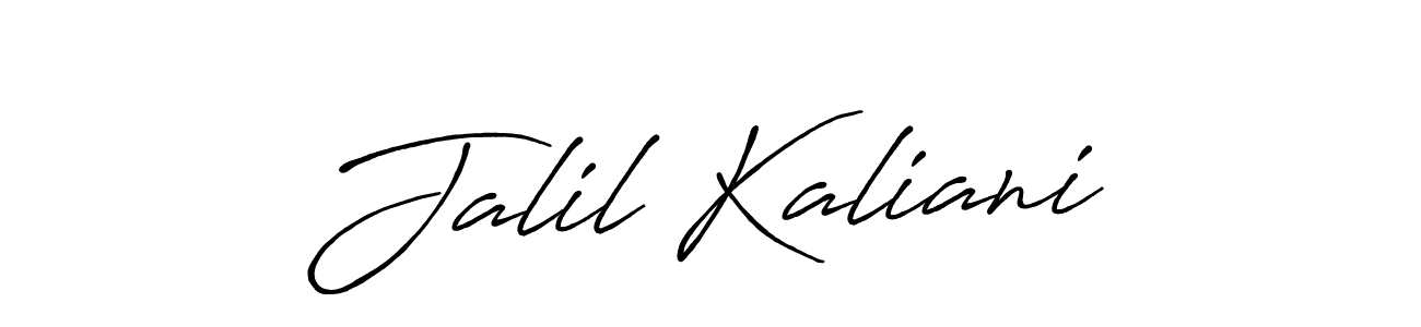 Similarly Antro_Vectra_Bolder is the best handwritten signature design. Signature creator online .You can use it as an online autograph creator for name Jalil Kaliani. Jalil Kaliani signature style 7 images and pictures png