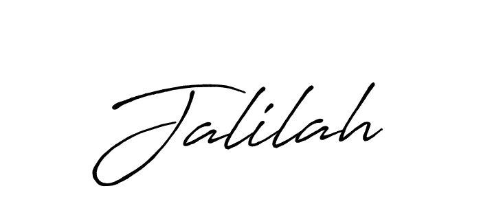Similarly Antro_Vectra_Bolder is the best handwritten signature design. Signature creator online .You can use it as an online autograph creator for name Jalilah. Jalilah signature style 7 images and pictures png
