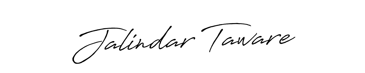Create a beautiful signature design for name Jalindar Taware. With this signature (Antro_Vectra_Bolder) fonts, you can make a handwritten signature for free. Jalindar Taware signature style 7 images and pictures png